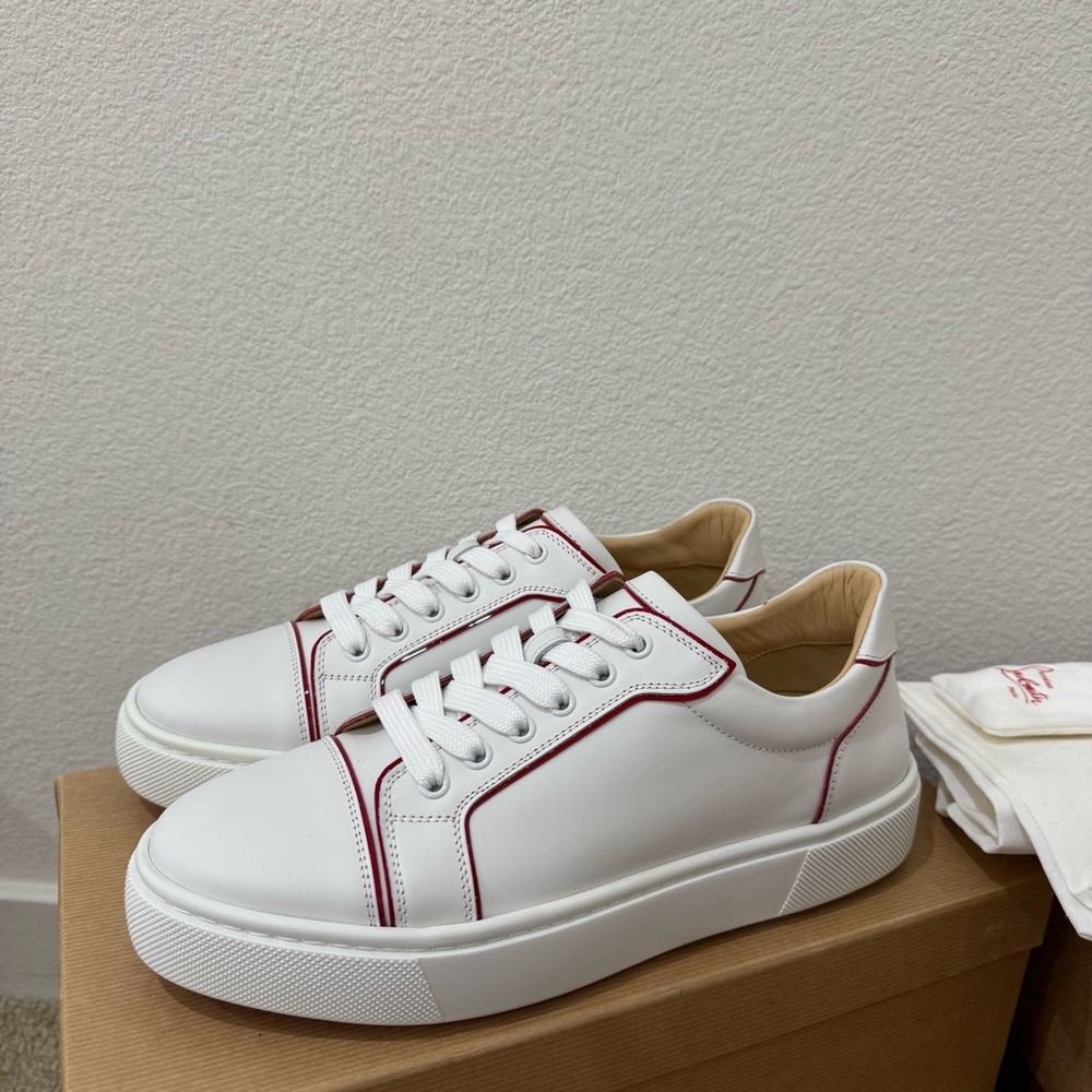 Christian Louboutin Vieirissima Sneaker White Leather 41